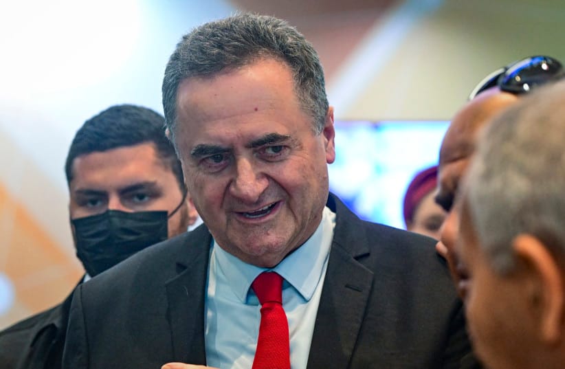Defense Minister Israel Katz attends the Muni Expo 2026 conference in Tel Aviv, on June 24, 2026
