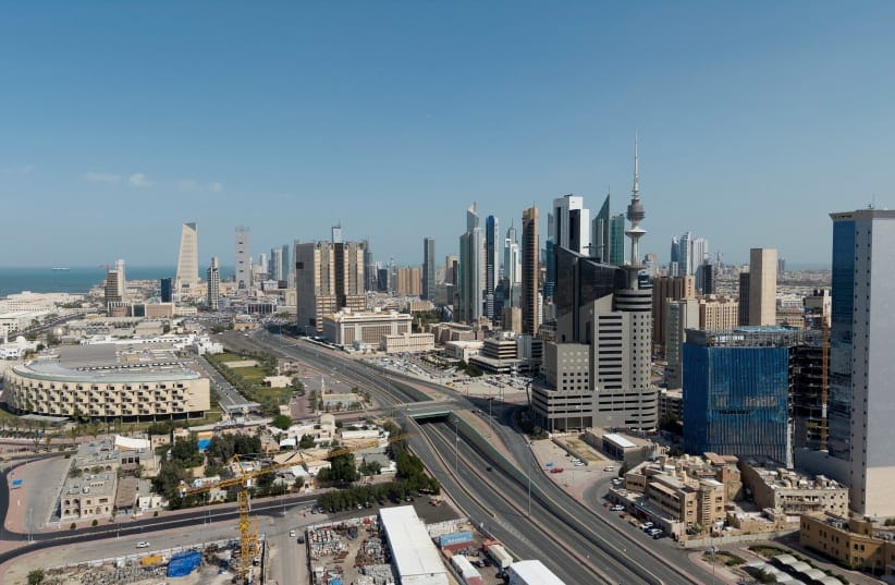 A drone view shows Kuwait City, February 28, 2026.