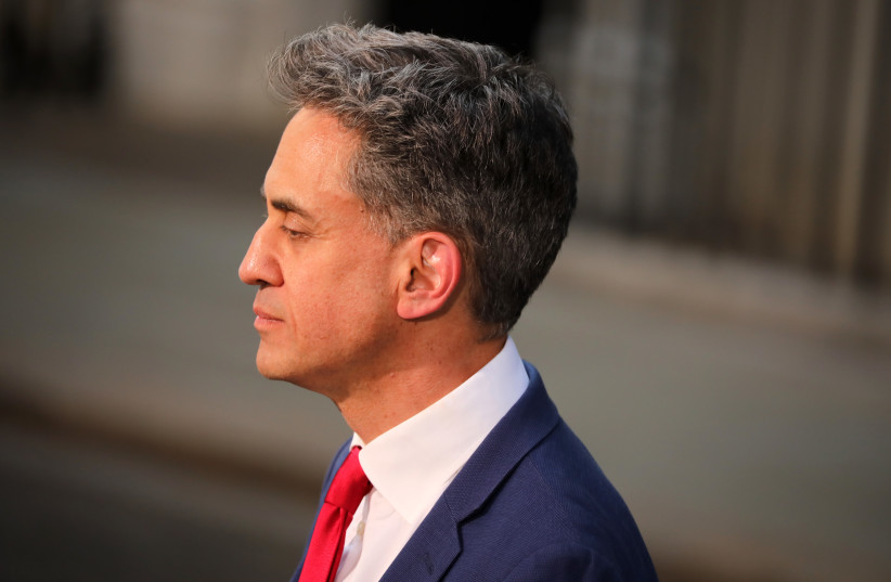 Newly appointed Foreign Secretary Ed Miliband departs Downing Street on July 20, 2026 in London, England.