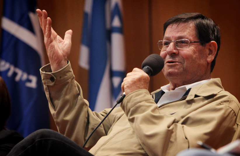 Israeli television anchor and documentary filmmaker Haim Yavin attends a debate organized by the Hebrew University in Jerusalem on March 06, 2013.