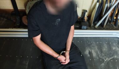 Weapons and other items seized by the Israel Police in a raid in A-Ram, July 22, 2026.