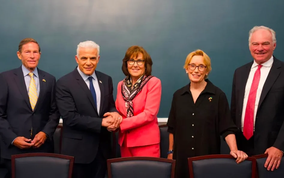In DC, Lapid tells Democrats who voted to block arms sales to Israel that 'they're wrong'