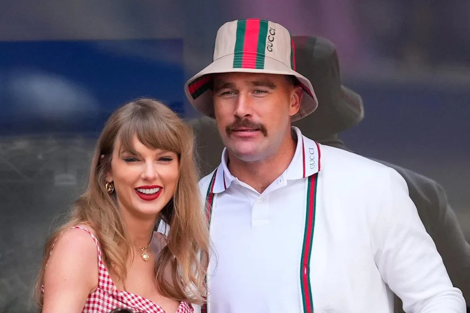 Taylor Swift and Travis Kelce at the US Open Tennis Championships in New York City in 2024Credit: Gotham/GC