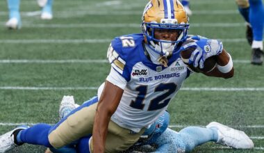Trey Vaval’s return touchdown turns tide for Winnipeg Blue Bombers in win over Toronto Argonauts