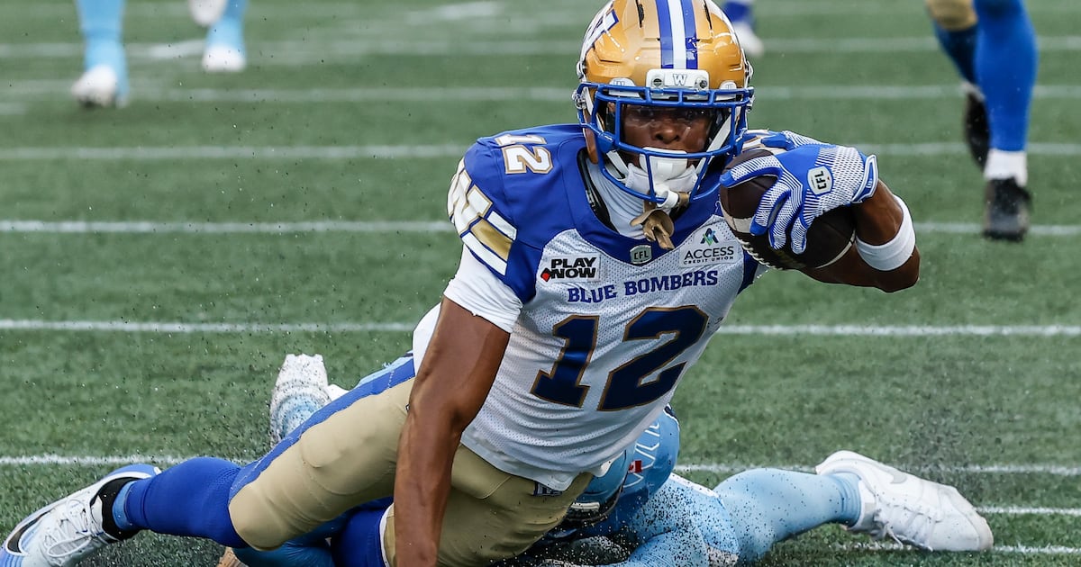 Trey Vaval’s return touchdown turns tide for Winnipeg Blue Bombers in win over Toronto Argonauts