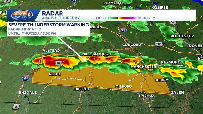 Severe thunderstorm warning severe thunderstorm warning