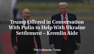 Trump Offered in Conversation With Putin to Help With Ukraine Settlement – Kremlin Aide