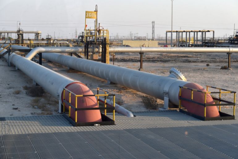 A partial view of Saudi Arabia’s Abqaiq oil processing plant on September 20, 2019
