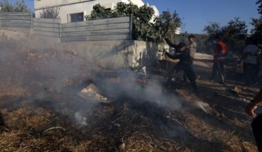Settlers rampage across West Bank amid burial of civil security officer shot by Palestinian