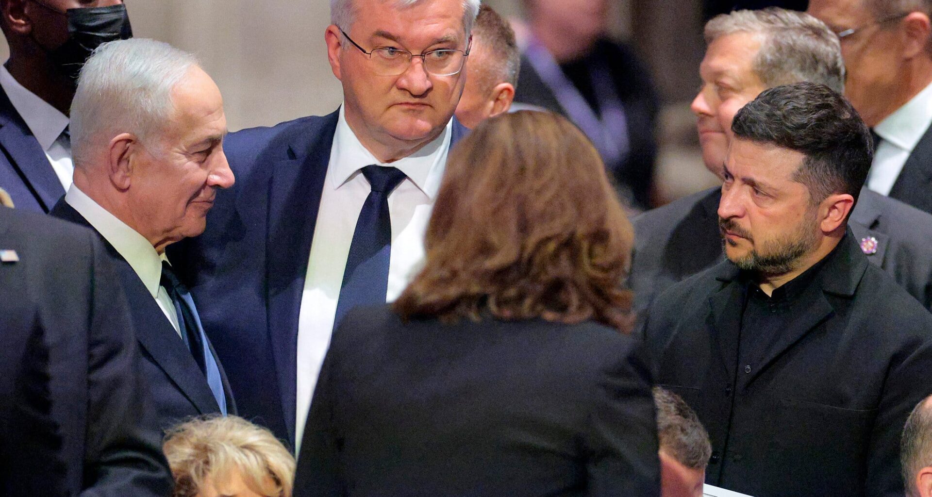 Netanyahu and Zelensky speak in person for first time in 3 years at Graham funeral
