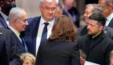 Netanyahu and Zelensky speak in person for first time in 3 years at Graham funeral
