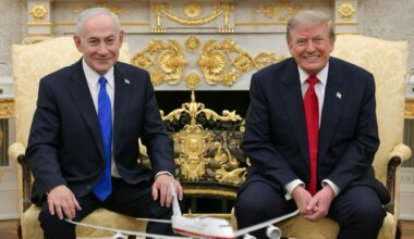 US President Donald Trump meets Israeli Prime Minister Benjamin Netanyahu at the White House in Washington on July 28, 2026. Photo: Israel Government Press Office/AFP