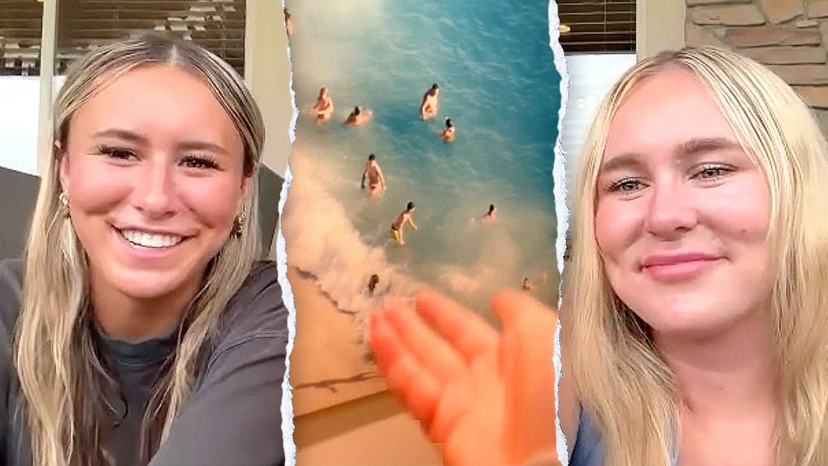 Split image of Libby, viral video and Aubrey
