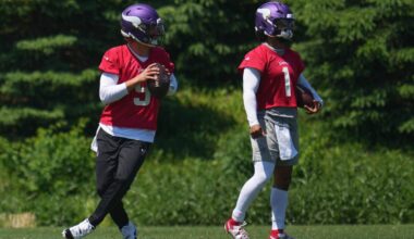 Vikings’ Kyler Murray-J.J. McCarthy QB competition spotlights critical push-pull of camp
