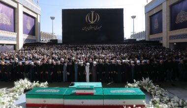 3 of Khamenei’s sons join top leaders at Tehran funeral, but not his successor Mojtaba