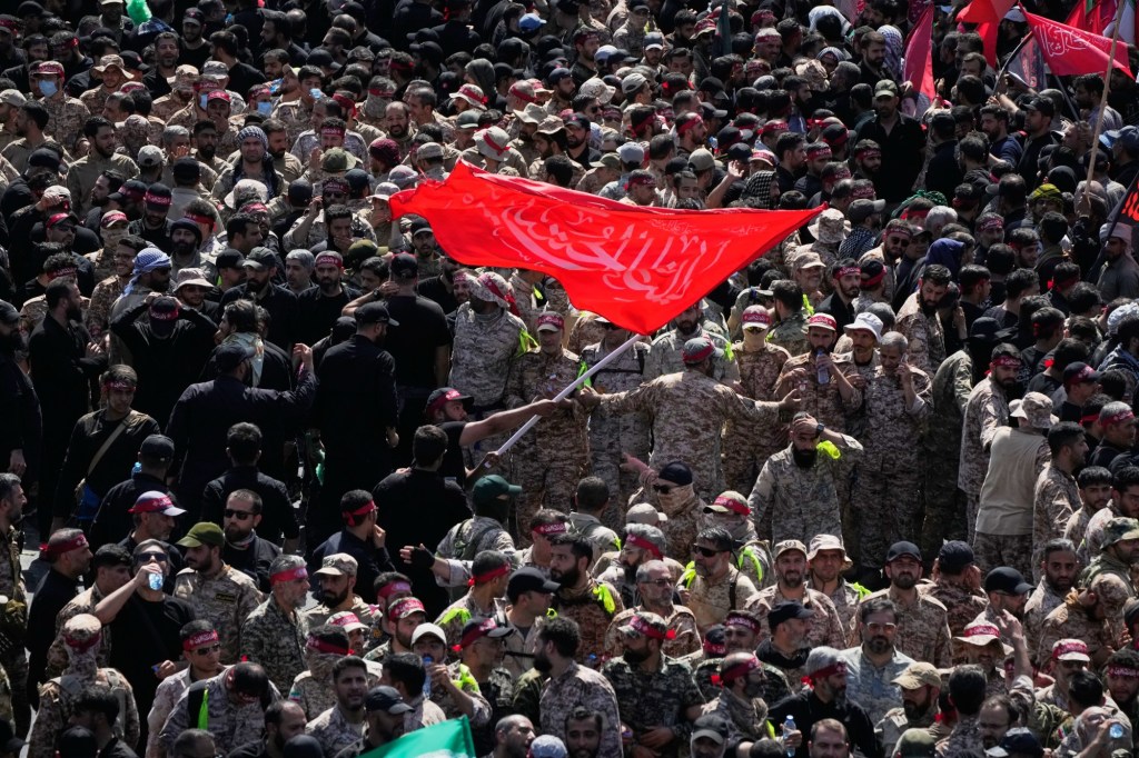 Mourners throng funeral procession for Ayatollah Ali Khamenei in Iran