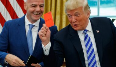 European Parliament members call for a probe of FIFA president Gianni Infantino over his Trump call
