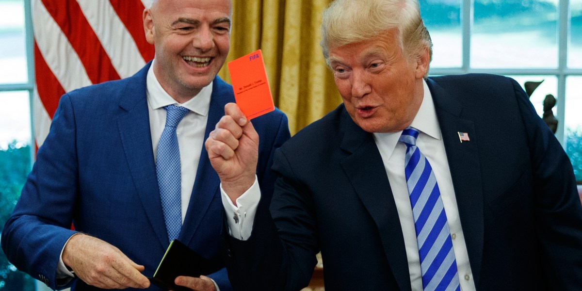 European Parliament members call for a probe of FIFA president Gianni Infantino over his Trump call