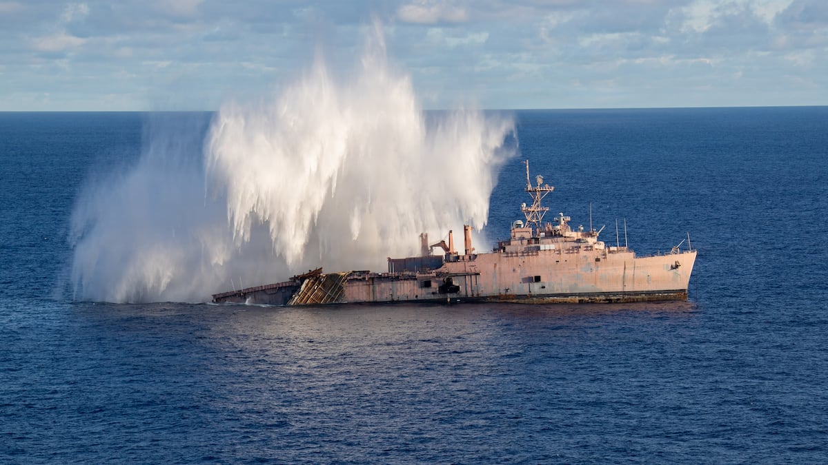 Japanese torpedo sends US ship to the ocean floor during Valiant Shield exercise