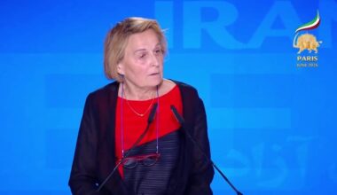 Former Prime Minister of Finland Anneli Jäätteenmäki addresses the second day of the Free Iran 2026 World Summit on June 21, 2026