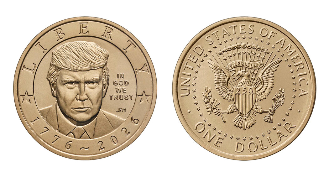 Treasury to Begin Minting $1 Gold Trump Coins Featuring President’s Face