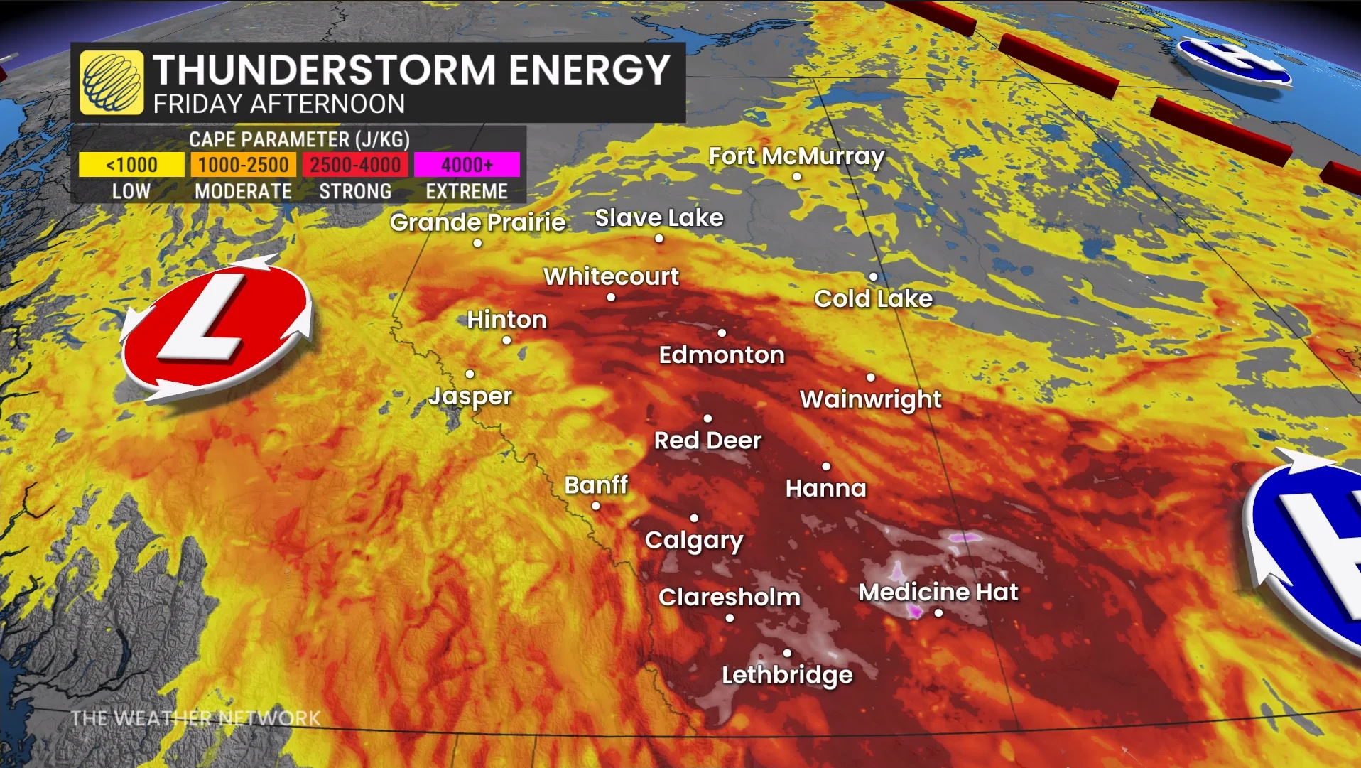 Baron - Alberta Friday thunderstorm energy - July 17