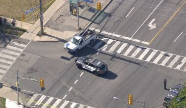 Two children hospitalized after North York collision