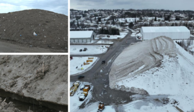 Barrie’s massive ‘Snow Mountain’ still standing in July