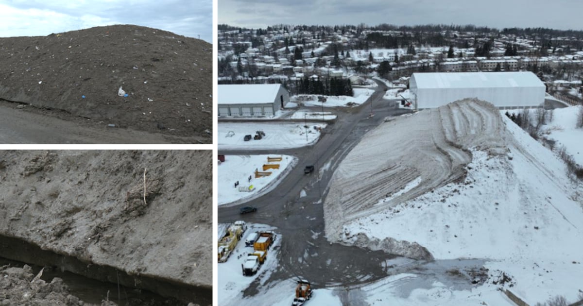 Barrie’s massive ‘Snow Mountain’ still standing in July