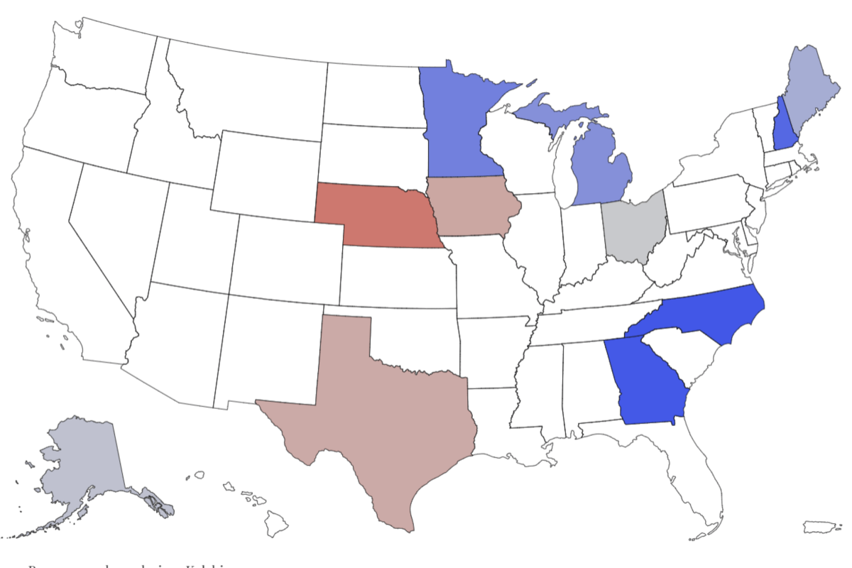 Map Shows Democrats' Chances of Beating GOP in Each Key Senate Race With 98 Days to Midterm