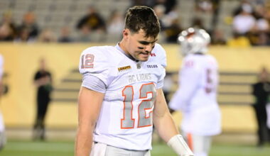 B.C. Lions' Nathan Rourke suffers left shoulder injury in loss to Edmonton Elks