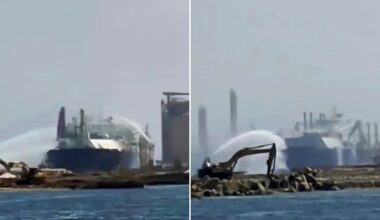 Drone strikes US-owned gas tanker in Egyptian port, in possible expansion of Mideast war