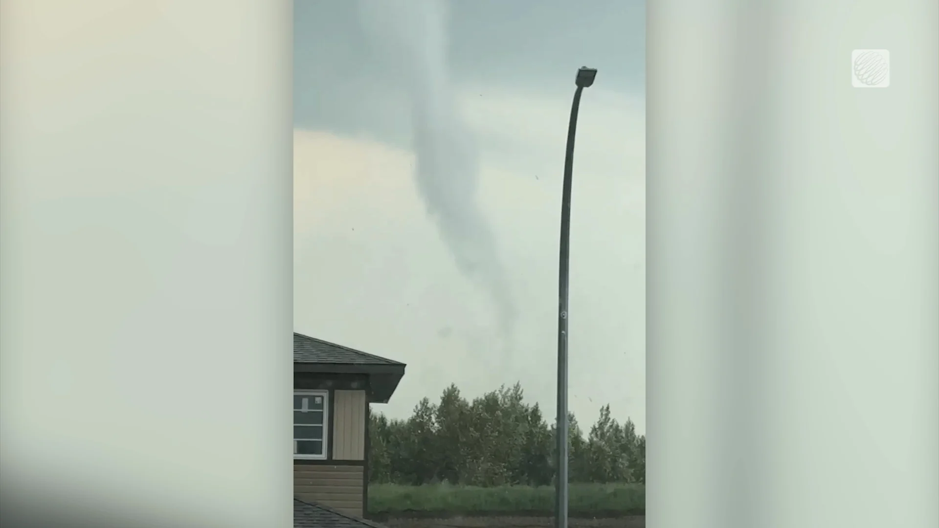Don Edmunds - Tornado seen from the southern suburbs of Rocky Mountain House - July 18 2026