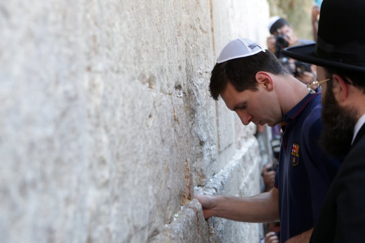 Lionel Messi's ostensibly controversial history with Jewish and Israeli life. Spoiler: He's Catholic