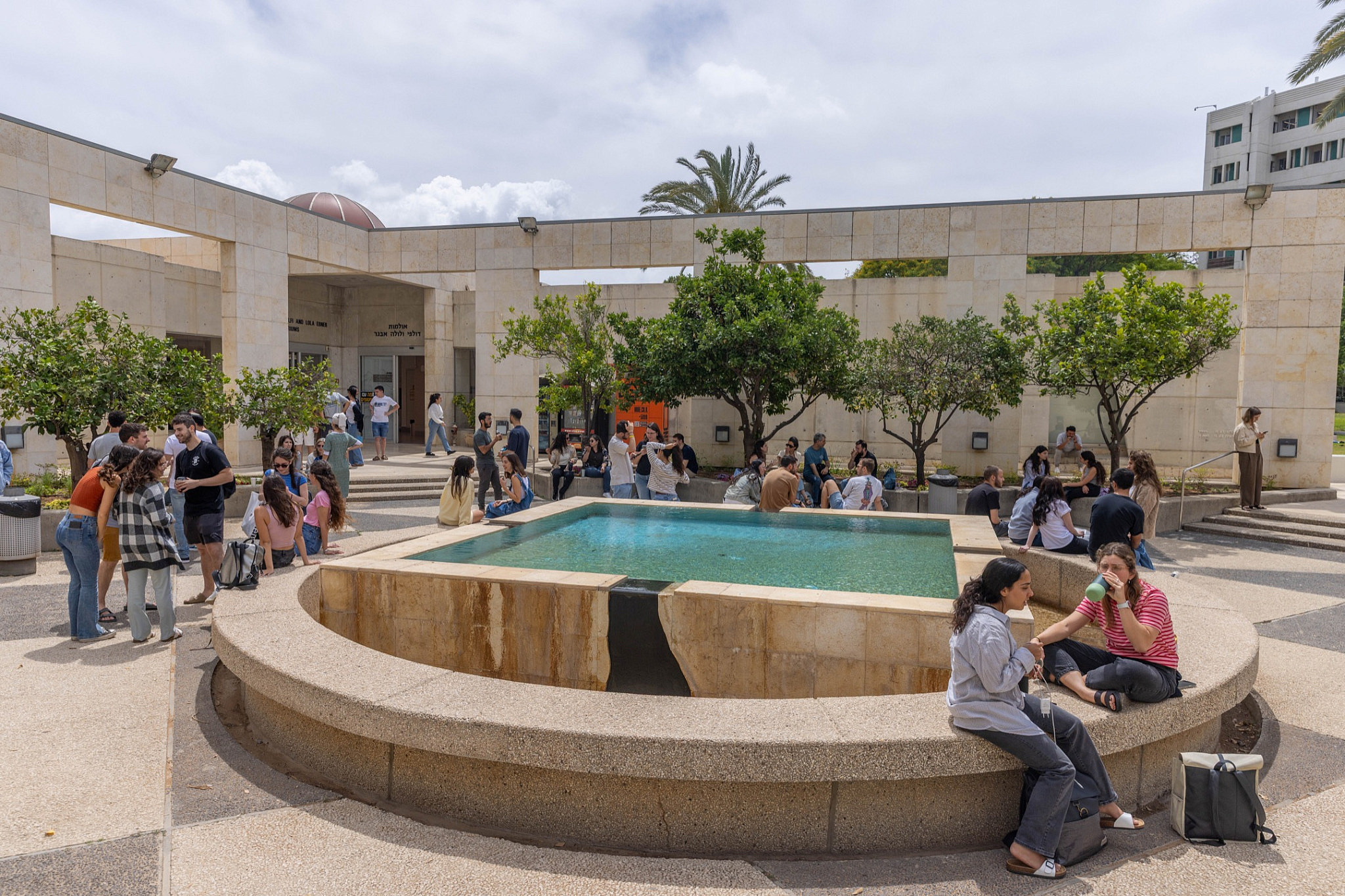 Students at Tel Aviv University campus, May 15, 2025. (Yossi Aloni/Flash90) Students at Tel Aviv University campus, May 15, 2025. (Yossi Aloni/Flash90)