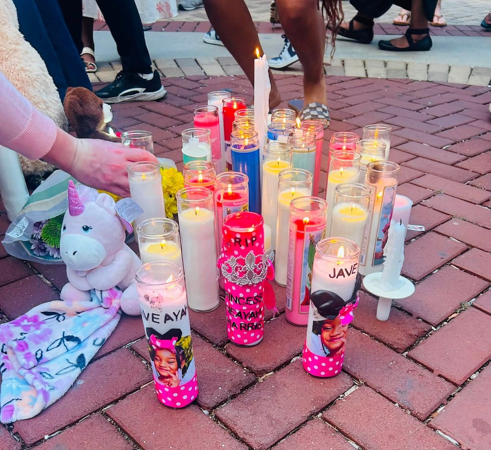 A vigil was held for 4-year-old South Carolina girl Javeayah Harris in July 2026.