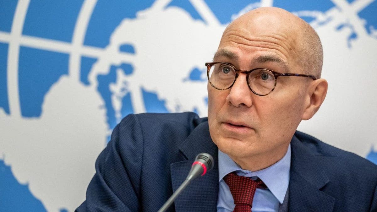 High Commissioner for Human Rights Volker Turk delivers a press conference at the UN Offices in Geneva on December 9, 2022. (Photo by FABRICE COFFRINI / AFP) (Photo by FABRICE COFFRINI/AFP via Getty Images)