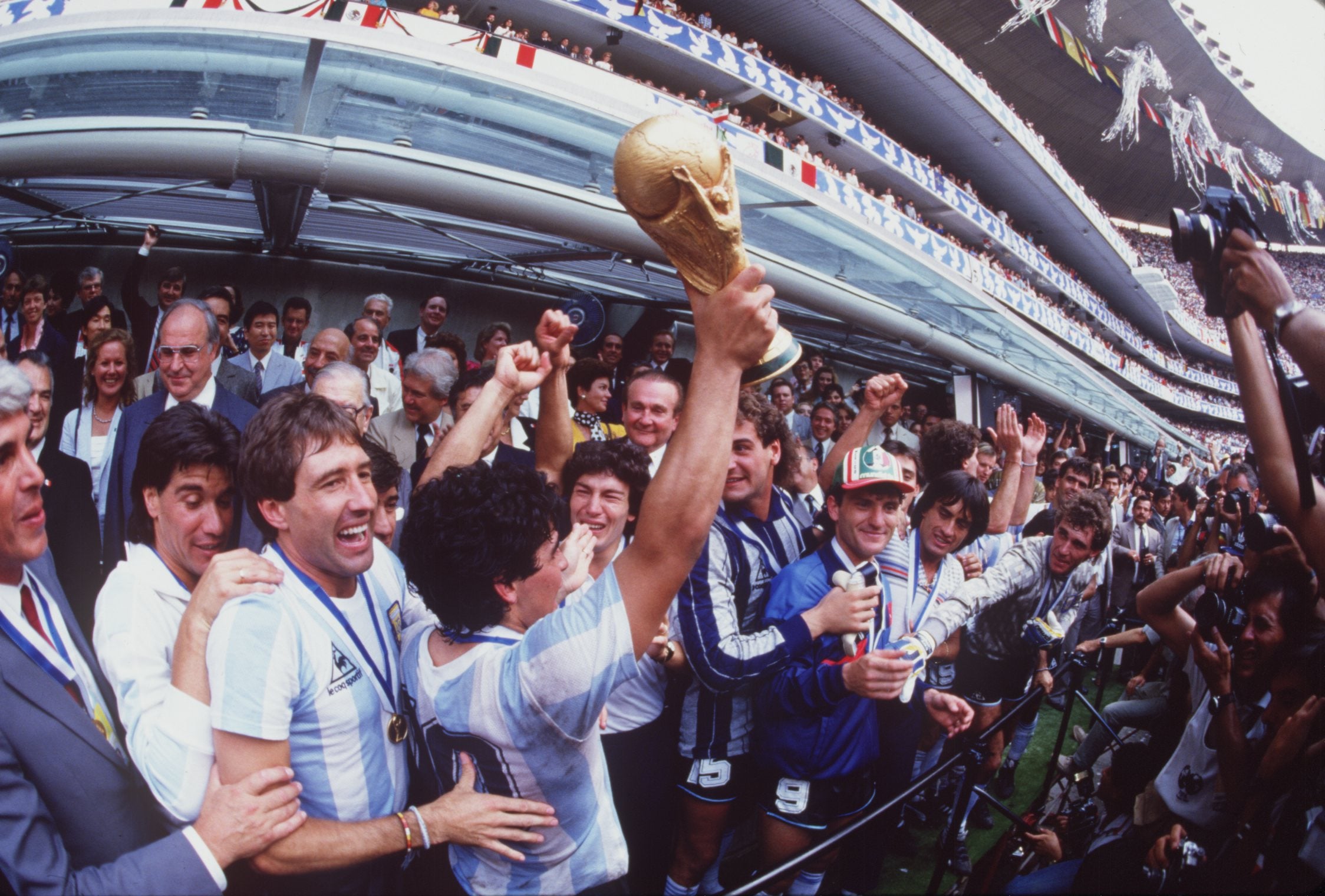 He led Argentina to glory at the 1986 World Cup in the iconic stadium