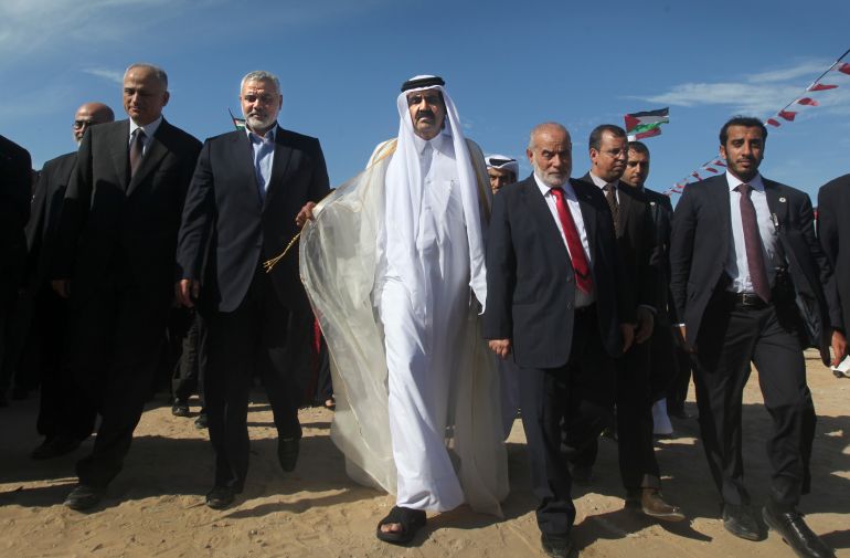 Sheikh Hamad Qatar former emir Gaza