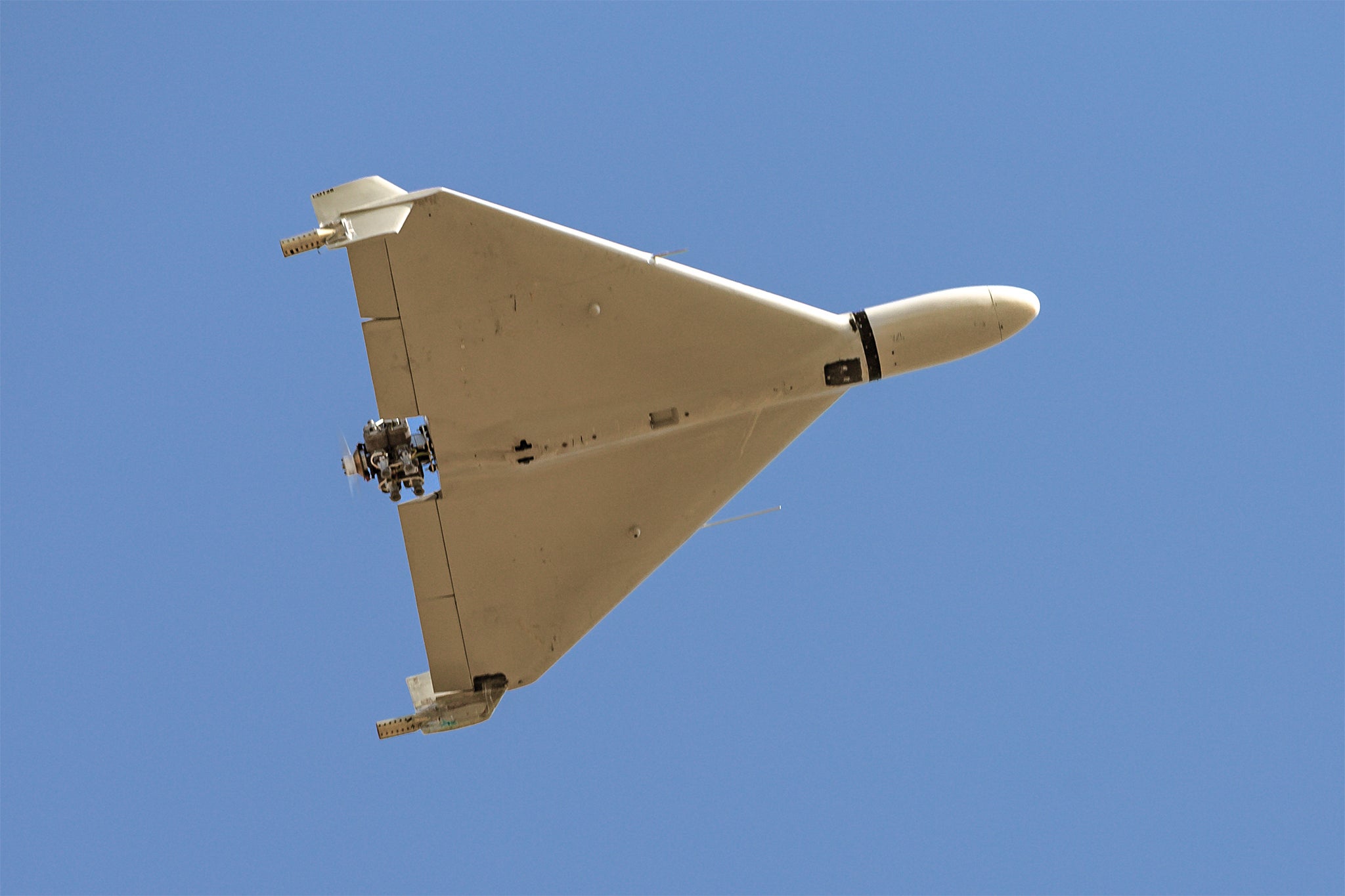 Romanian officials said the drone appeared to be an Iranian-designed Shahed (Shahed pictured over Iran in 2024, file)