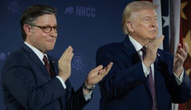 After Trump launched war on Iran, hiked inflation through tariffs, Johnson labels election 'common sense vs. communism'