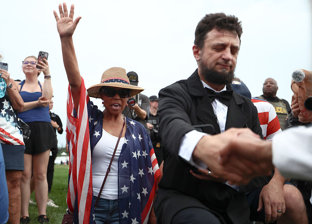 Visitors refuse to leave the grounds of the "Salute to America 250" Fourth of July celebrations