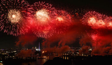 Fireworks burst in the skies in DC