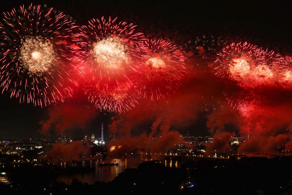 Fireworks burst in the skies in DC