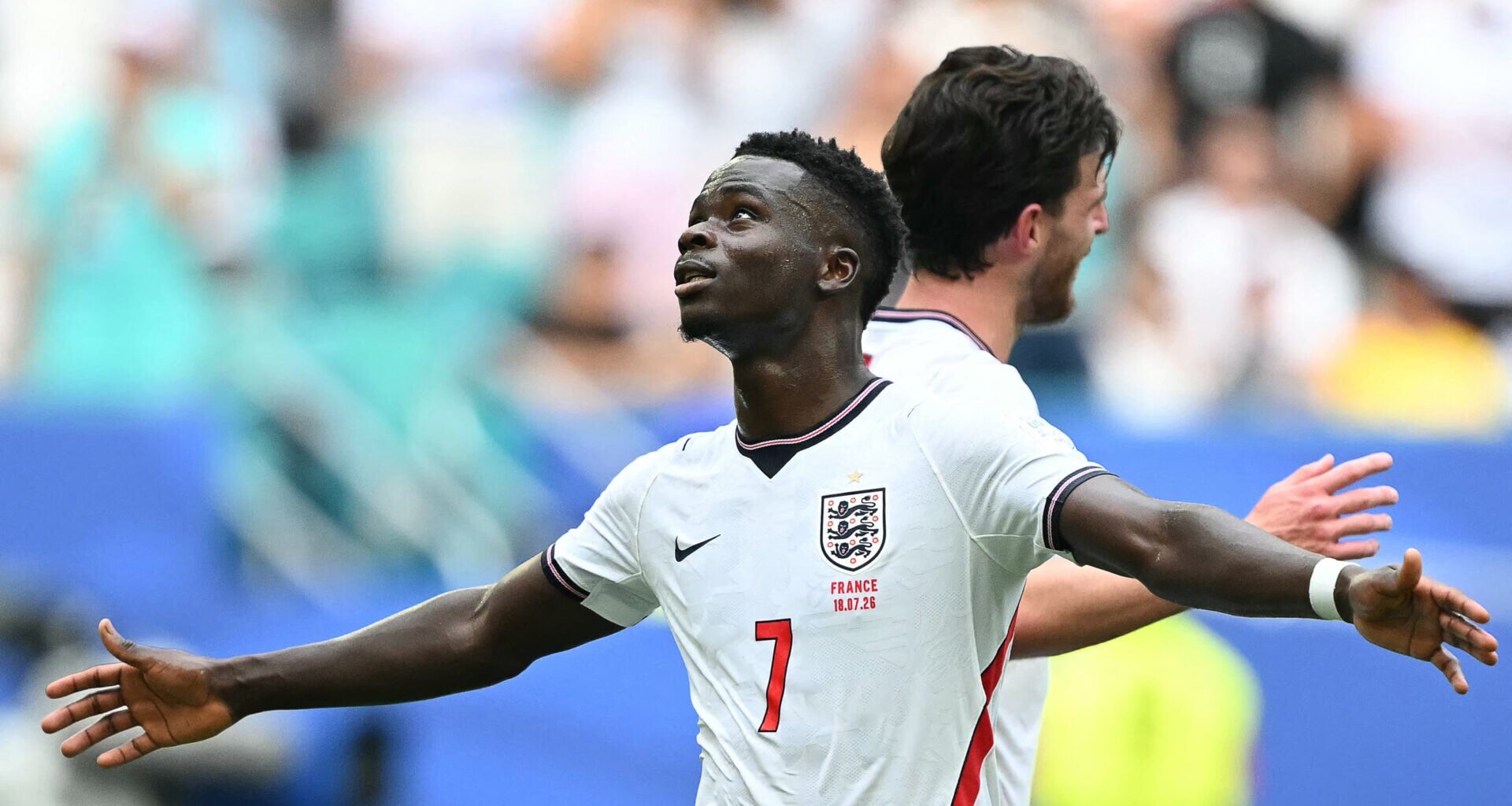 Arsenal fans make point to Thomas Tuchel after seeing Bukayo Saka's hat-trick v France