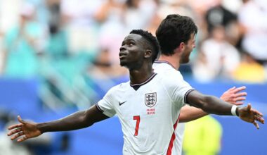 Arsenal fans make point to Thomas Tuchel after seeing Bukayo Saka's hat-trick v France