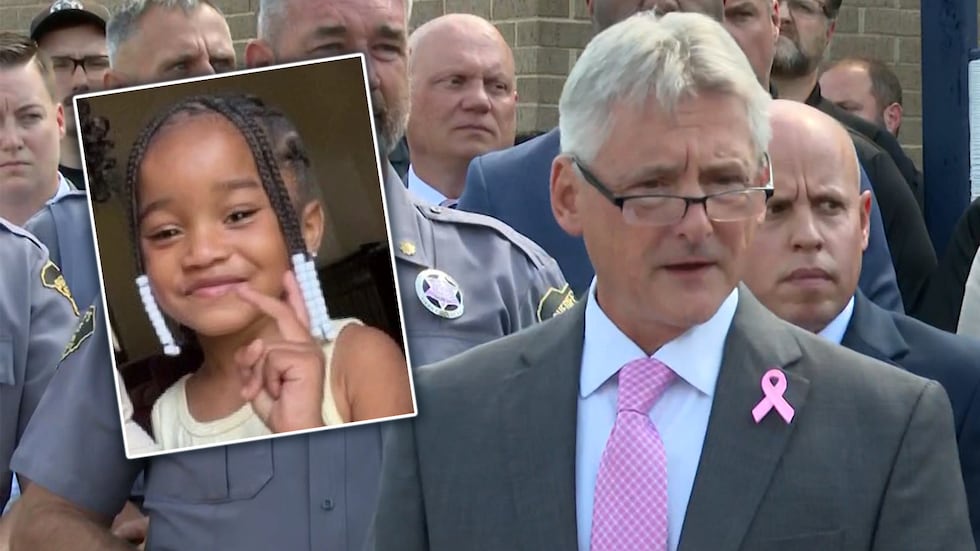 Javeayah Harris (left), Sheriff Marty Sawyer (right)
