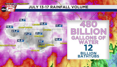 Estimated 480 billion gallons of rain fell for parts of Hill Country between July 13 and July 17