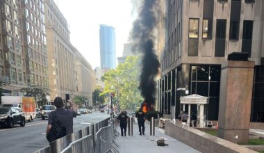 Incendiary device deployed outside 26 Federal Plaza