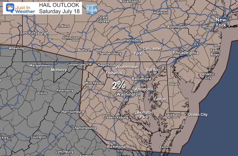 July 18 weather Damaging Large Hail Risk Saturday